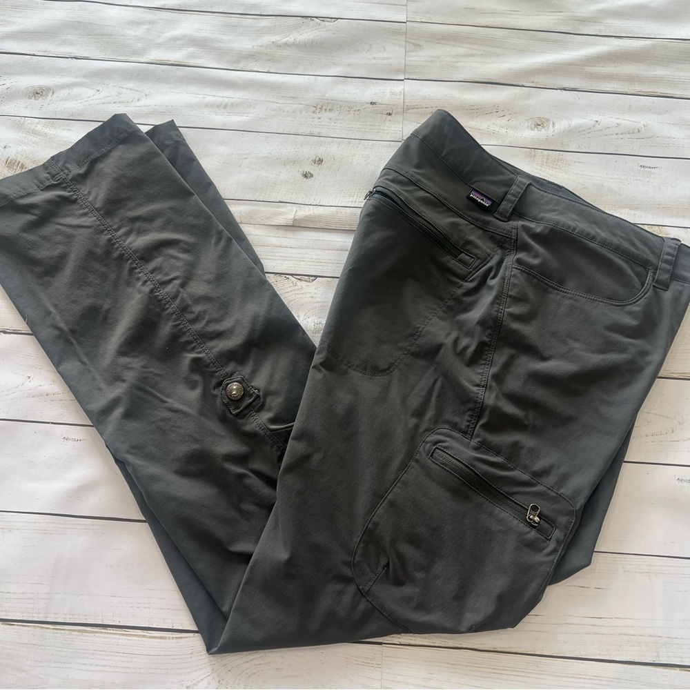 Patagonia Women's High Spy Convertible Hiking Pants women’s Sz 2 Charcoal Grey